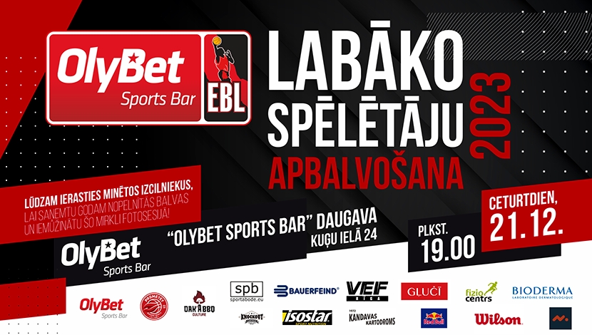 OlyBet basketbola līgas Novembra līderi