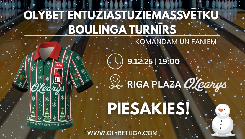 OlyBet EBL ziemassvētku Boulinga turnīrs